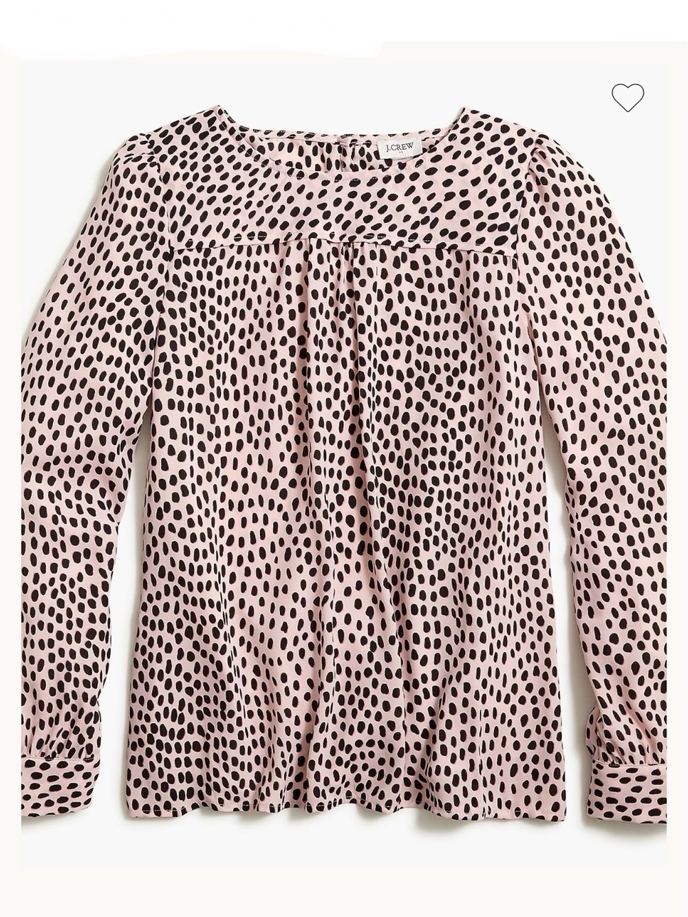 J. CREW pink and black animal print top S
NWT